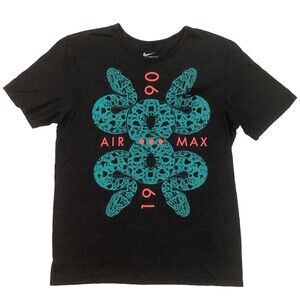 Nike Air Max 90 - Women's Size Medium - Black/Teal Snakes - Short Sleeve T-Shirt